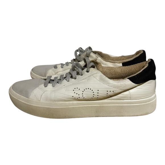 Sole Society Terlana Faux Fur Lined White Leather Sneakers Women's Size 8.5 - Picture 3 of 9